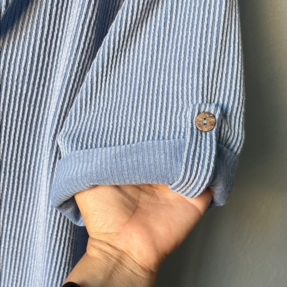 Blue Ribbed top - Picture 5 of 7